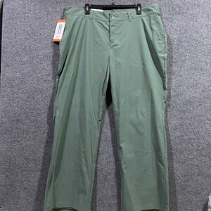 Gerry's Golf Pants Womens 2XL Sage Leaf Revive Stretch Zip Pockets Wide Leg